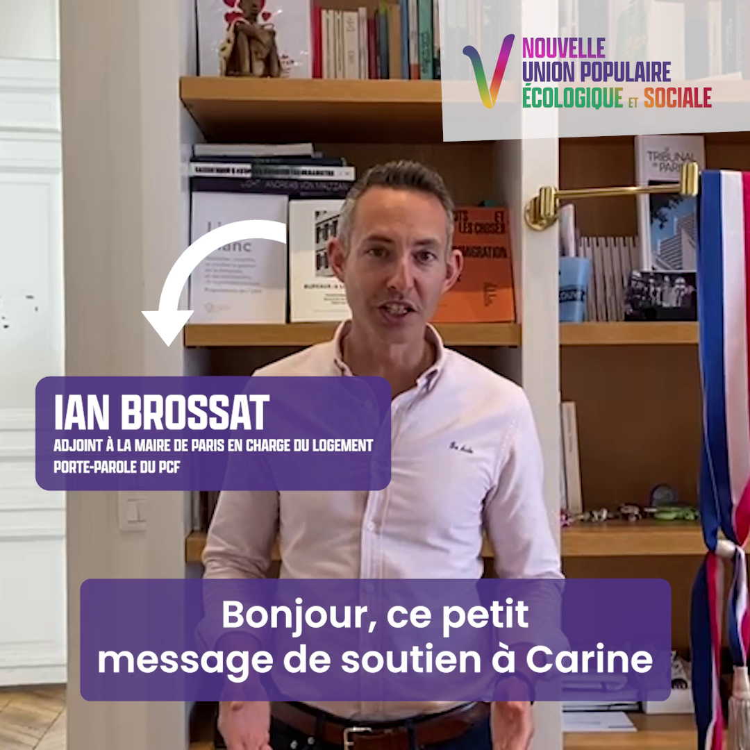 Ian Brossat soutient Carine Pelegrin et Laurent Jallu